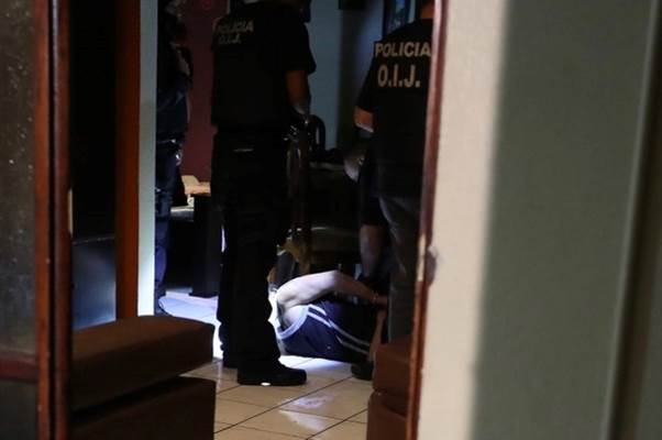 El pasado 15 de mayo, se detuvo en Heredia a uno de los líderes de una organización narcotraficante. Ese día capturaron a 36 personas de las cuales 28 quedaron en prisión preventiva. Fotografia: Graciela Solis