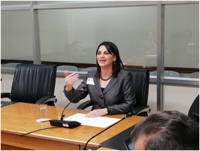 Descripci�n: Jueza Damaris Vargas durante una comparecencia ante la Comisi�n de Nombramientos del Congreso. Foto: Aaron Sequeira