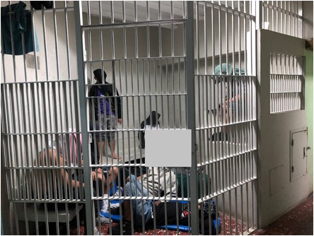 Descripcin: Hasta este martes, en celdas judiciales hay 179 personas a la espera de ingresar a un centro penal, pues el Ministerio de Justicia no los recibe. Foto cortesa del OIJ